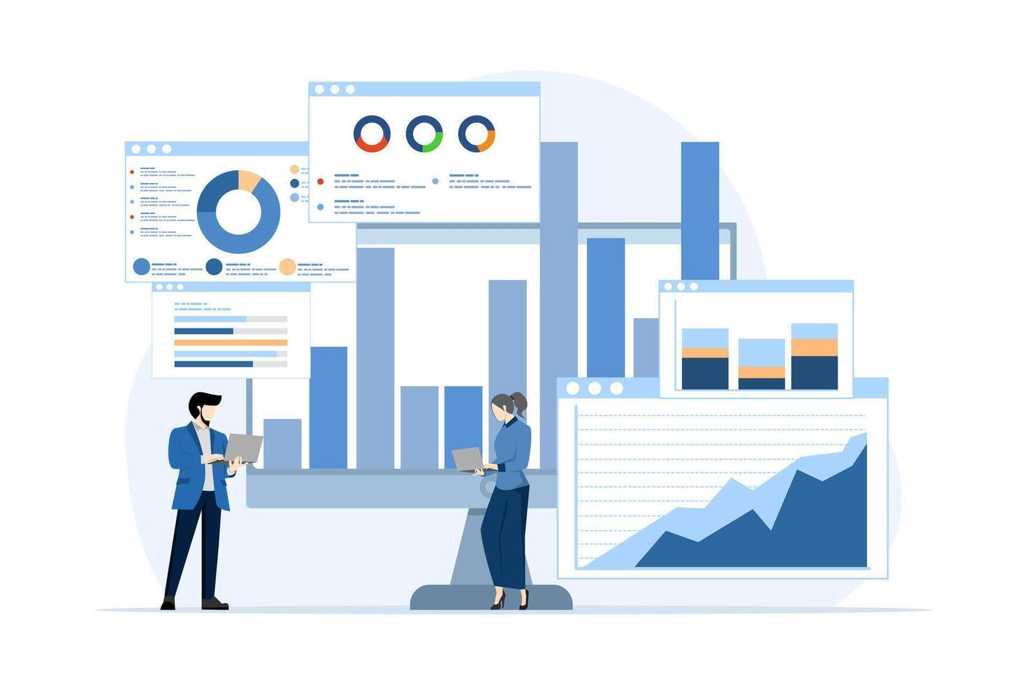 Analytics dashboard illustration